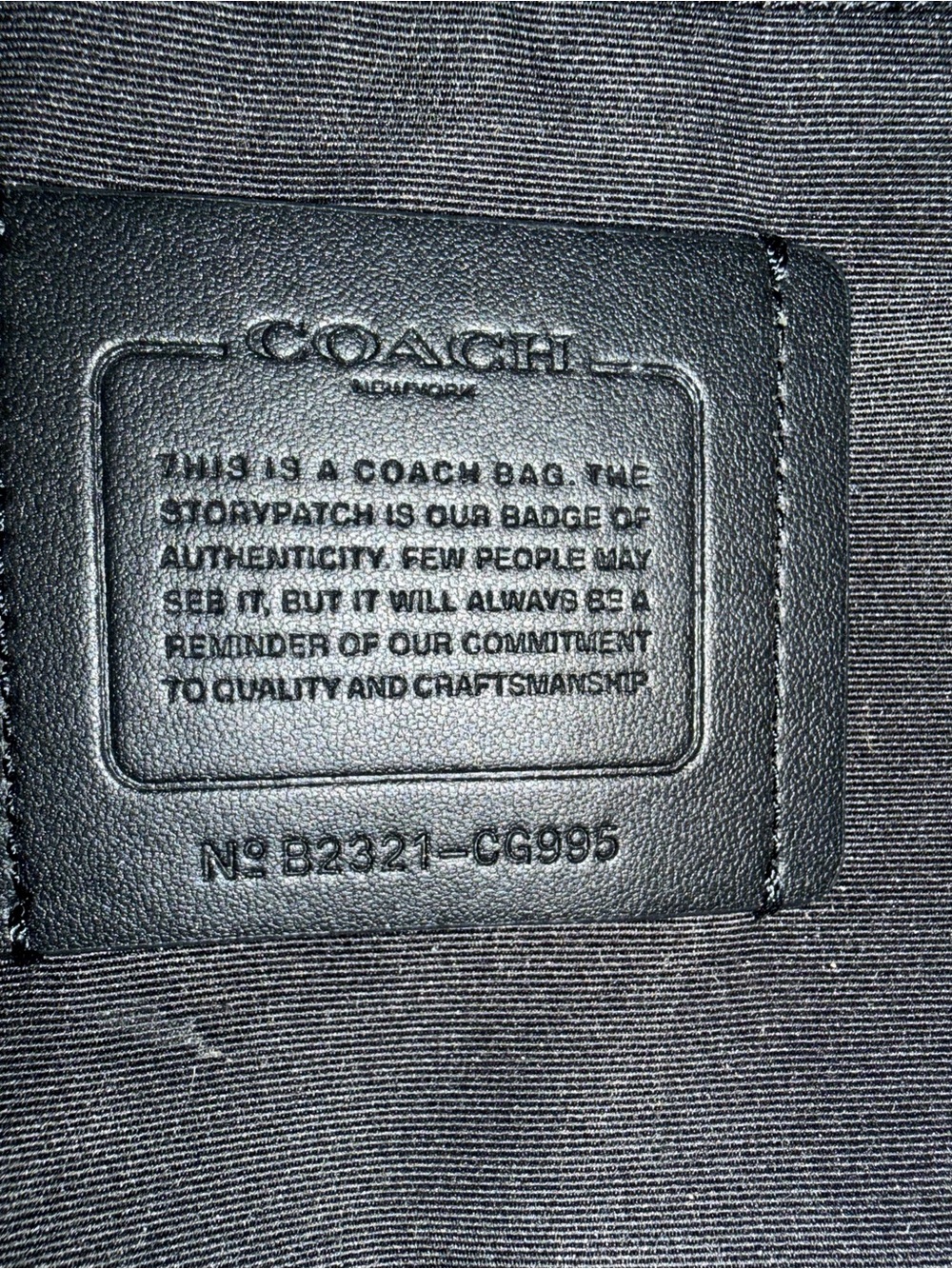 Rare Coach Gunmetal Gray Leather full-size unisex backpack excellent condition - Picture 4 of 10